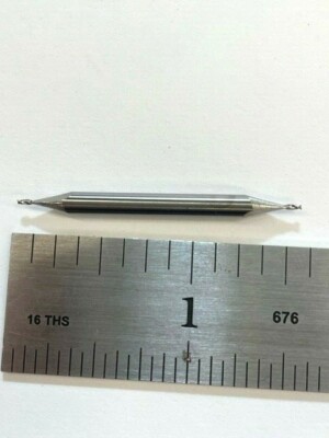 1/16'' CARBIDE END MILL 2 FLUTE DOUBLE END CENTER CUTTING USA  HTC #190-2062