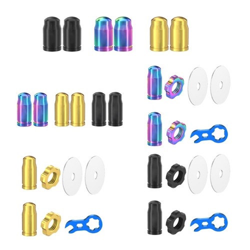 Titaniums Alloys Bicycles Air Tires Caps Bike Tires Valves Stem Caps