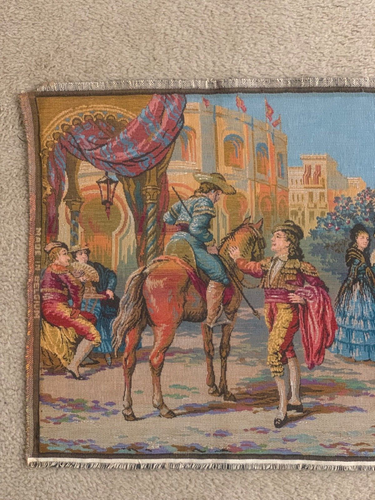 GOBELIN GOBELIN Español Mittelalter. Von 70" sehr guter Zustand. 100% Baumwolle - Bild 6 von 10