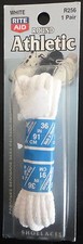36" White ROUND Athletic Shoelaces R256 Shoe Lace