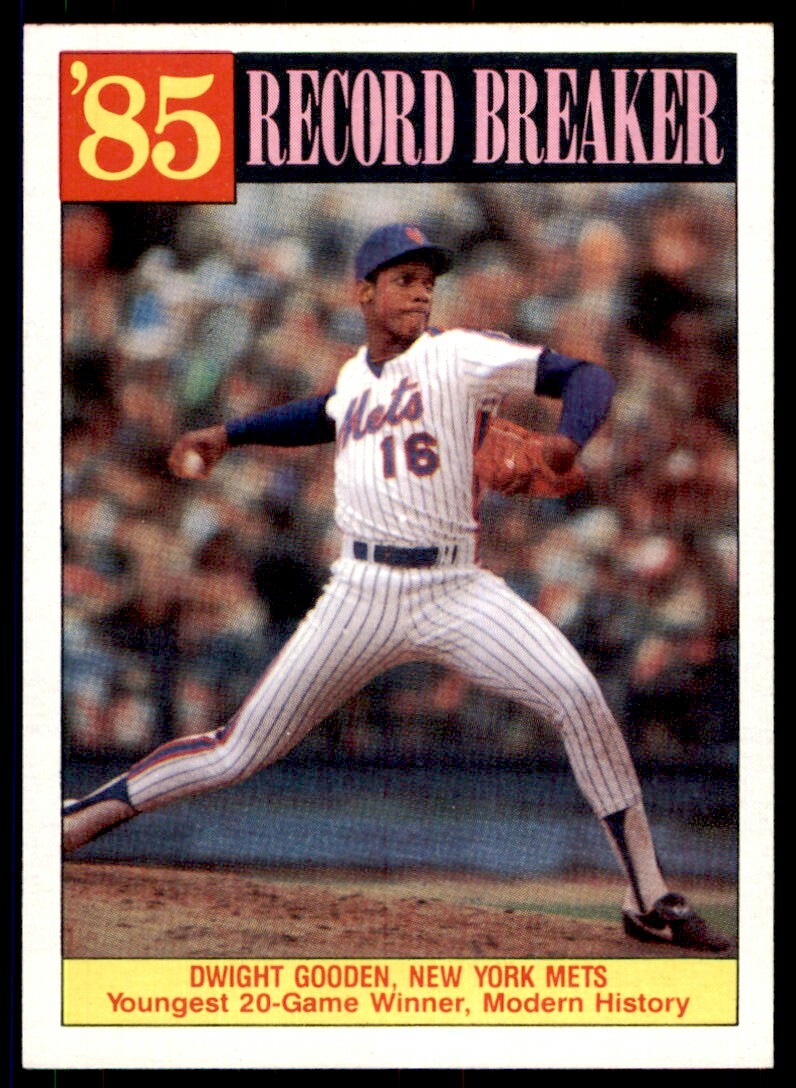 1986 Topps #202 Dwight Gooden Tx56SO | eBay