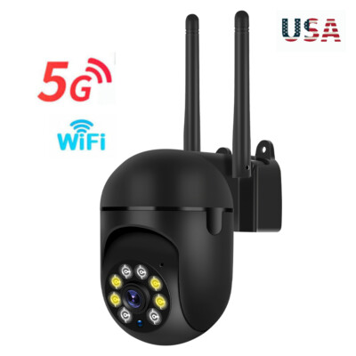5G WiFi IP Camera Wireless Outdoor CCTV PTZ Smart Home Security IR Cam 1080P HD