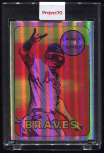 TOPPS PROJECT 70 FOIL #821 RONALD ACUNA JR by MATT McCORMICK BRAVES 34/70