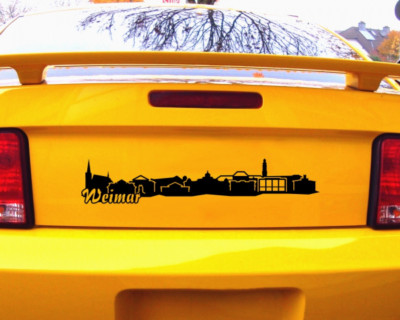 Samunshi Weimar Skyline Aufkleber   25 Farben 8 Größen 