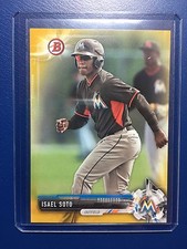 ISAEL SOTO 2017 Bowman Card #BP129 GOLD PAPER BASE PARALLEL #D 47/50