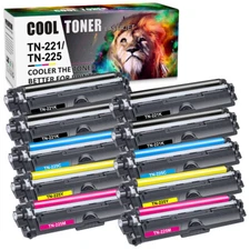 TN221 TN-221 Toner For Brother TN225 HL-3140CW HL-3170CDW MFC-9130CW 9340CDW lot