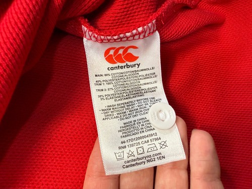 Camisa roja manga larga Canterbury British and Irish Lions 2020 para hombre talla XL - Imagen 11 de 20
