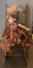 haunted house authentic doll in rocking chair read description