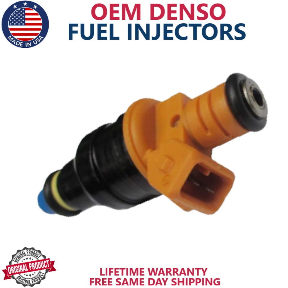 Juego de 8 inyectores de combustible OEM DENSO para Ford 1986-1995, Lincoln 5,0 L V8 Foto 4 de 4