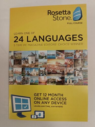 Rosetta Stone 24 Languages 12 Months Subscription - Picture 1 of 5