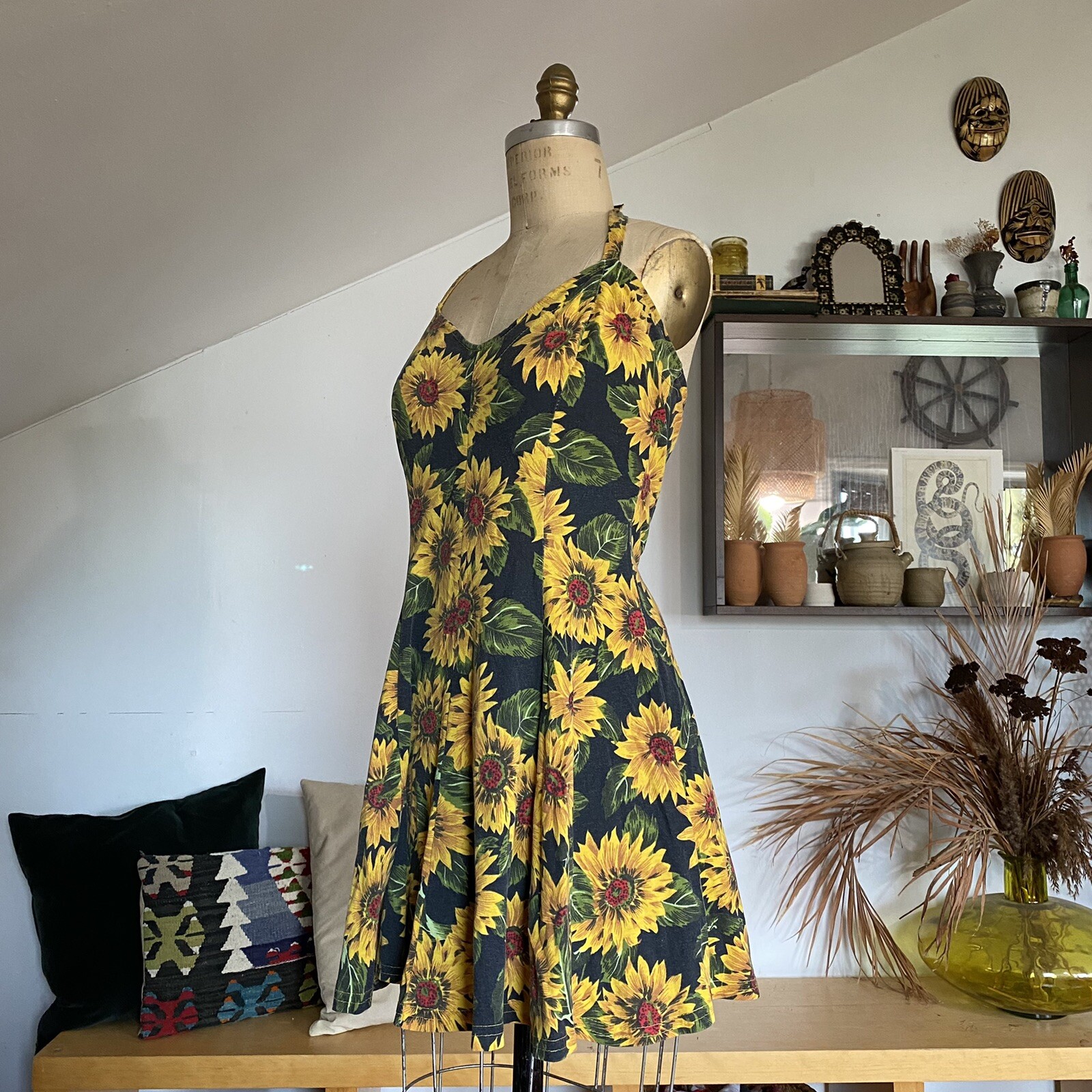 vintage sunflower dress Gem