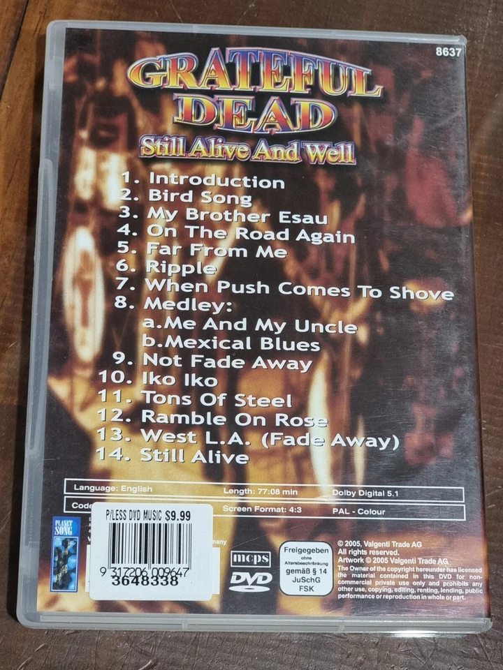 Grateful Dead Still Alive and Well DVD Concert Film All Regions PAL - Image 2 of 3