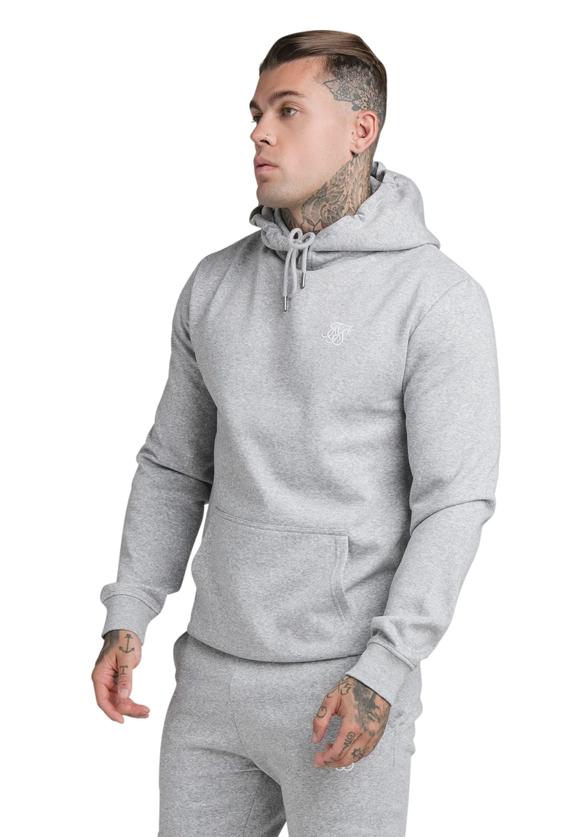 SikSilk Sweater Men s Core Muscle Fit Overhead Hoodie SS 18913