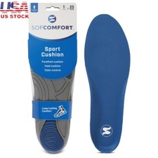 Lightweight Sport Insoles Gel Shock Pads Moisture Wicking Antimicrobial Comfort