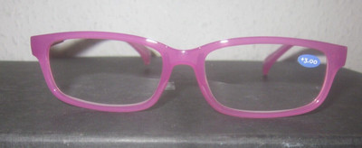 Lesebrille - Lesehilfe - sehr modisch   - 3,0  - rosa - neu