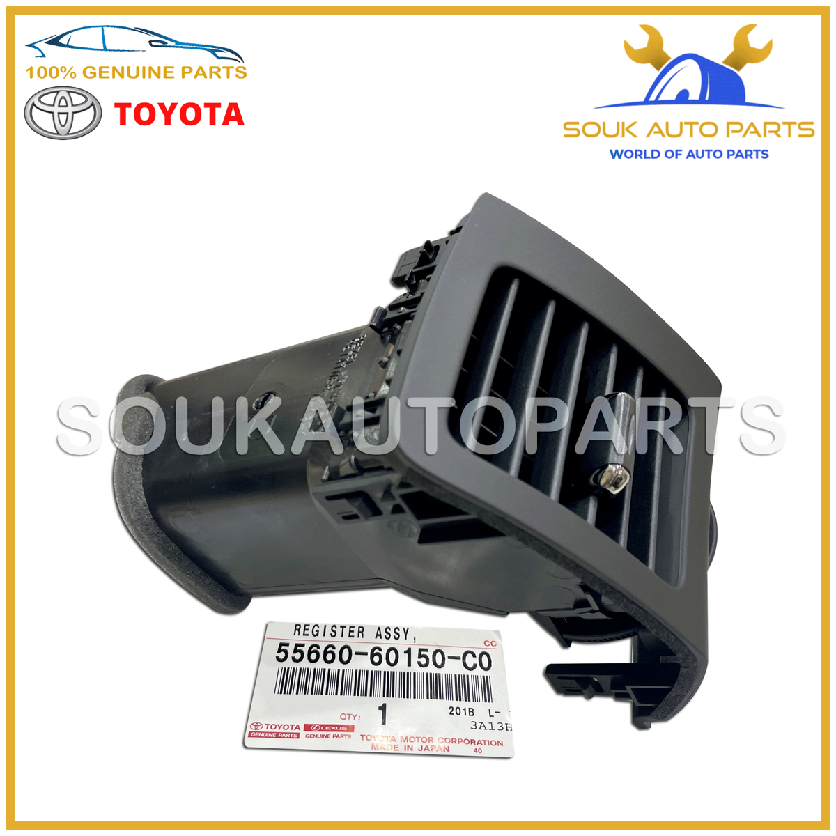 55660-60150-C0 Genuine Toyota REGISTER ASSY, INSTRUMENT PANEL, NO
