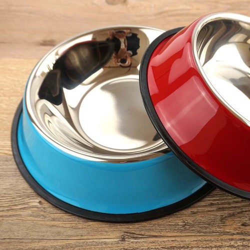 Stainless Steel Dog Bowls Pet Feeding Supplies Food Bowls Cat Feeding Colorful - Picture 4 of 15