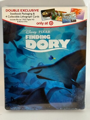 Finding Dory (Blu-ray+DVD+Digital HD+Bonus Disc), Target Exclusive Steebook