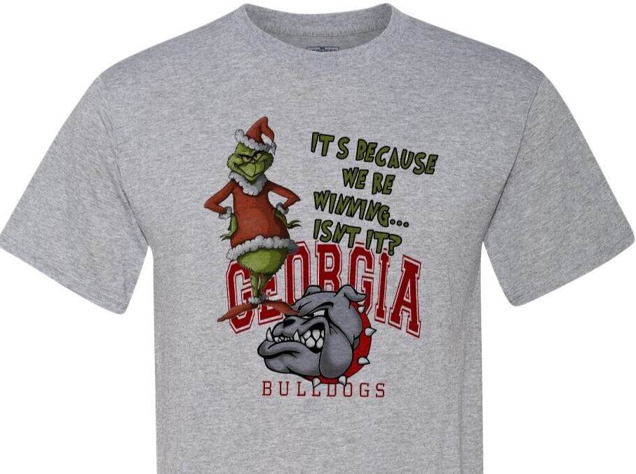 Georgia Bulldogs - Grinch - Dawgs - College Football - Super Soft - Unisex