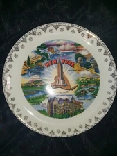 Vintage Ebrink New York Souvenir State Plate