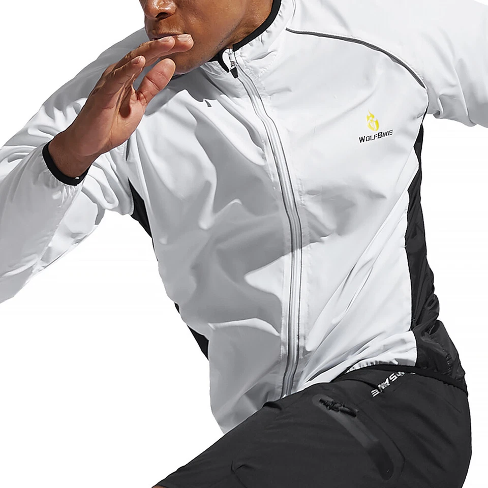 WOSAWE Men's Windproof Cycling Jacket Gilet MTB Bike Ride Sports Coat Vest Tops - Image 4 of 4