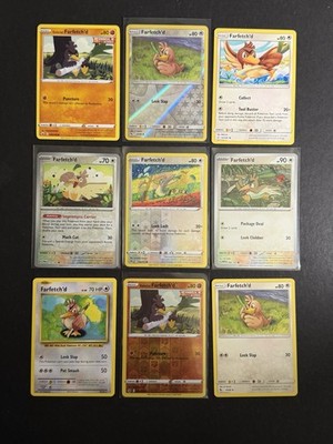 9x Farfetchd Pokemon Card Collection Reverse Holo XY SM SWSH SV PTCG NM