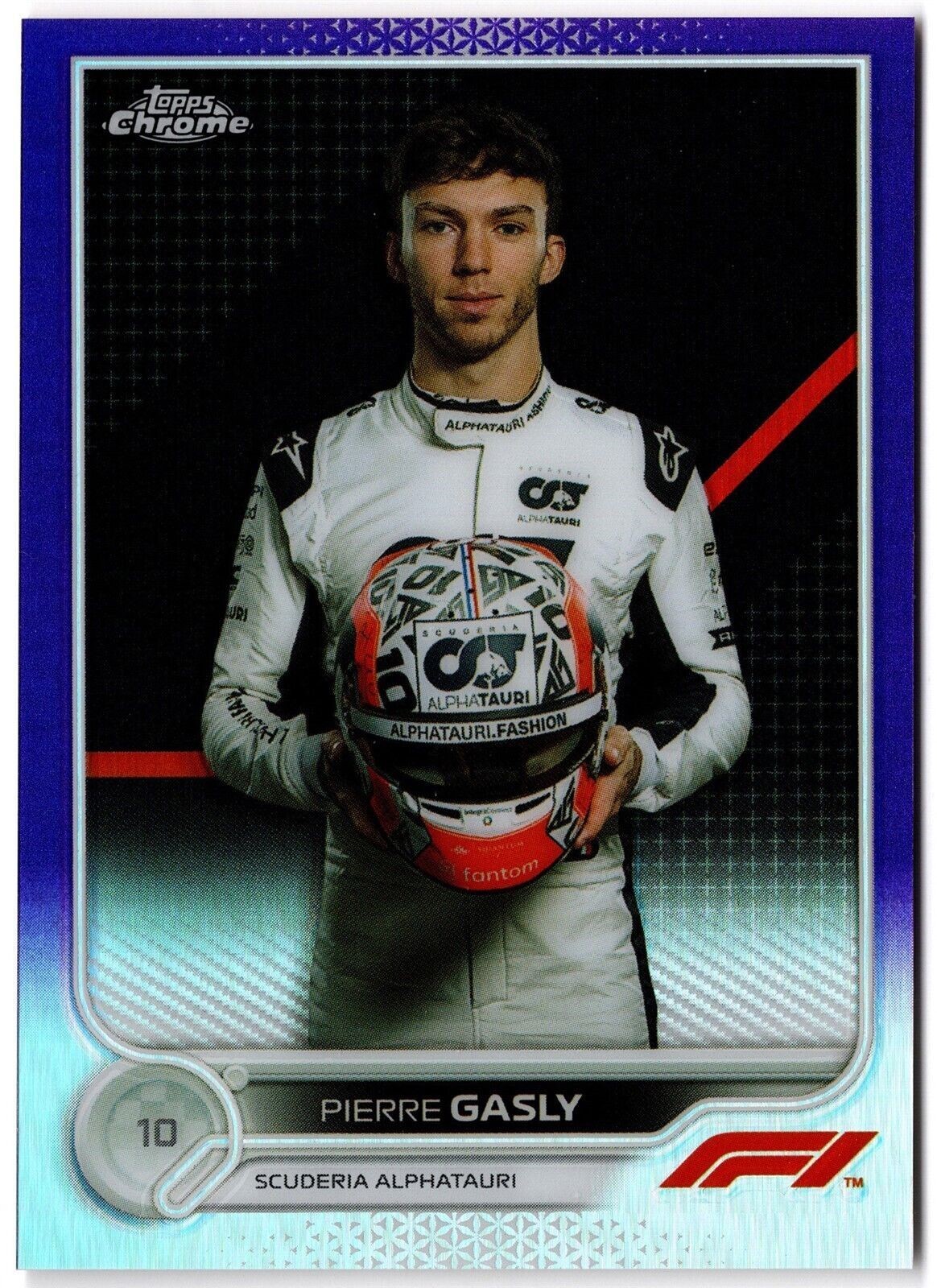 2022 Topps Chrome Formula 1 F1 Drivers Purple Refractor PIERRE GASLY 44 #156/399