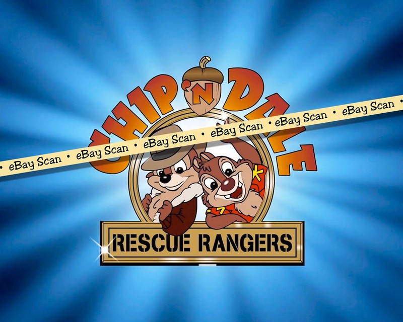Rare! WALT DISNEY'S CHIP & DALE RESCUE RANGERS Cartoon 8 X 10 Color TV Photo