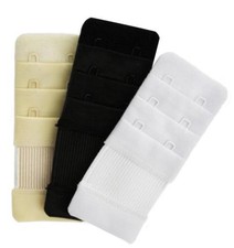 New Women's Fullness 2 Hook Bra Back Extender For Tight Bras 3 Pack