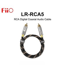 FiiO LR-RCA5 RCA Digital Coaxial Audio Cable 5N Silver-Plated Pure Copper