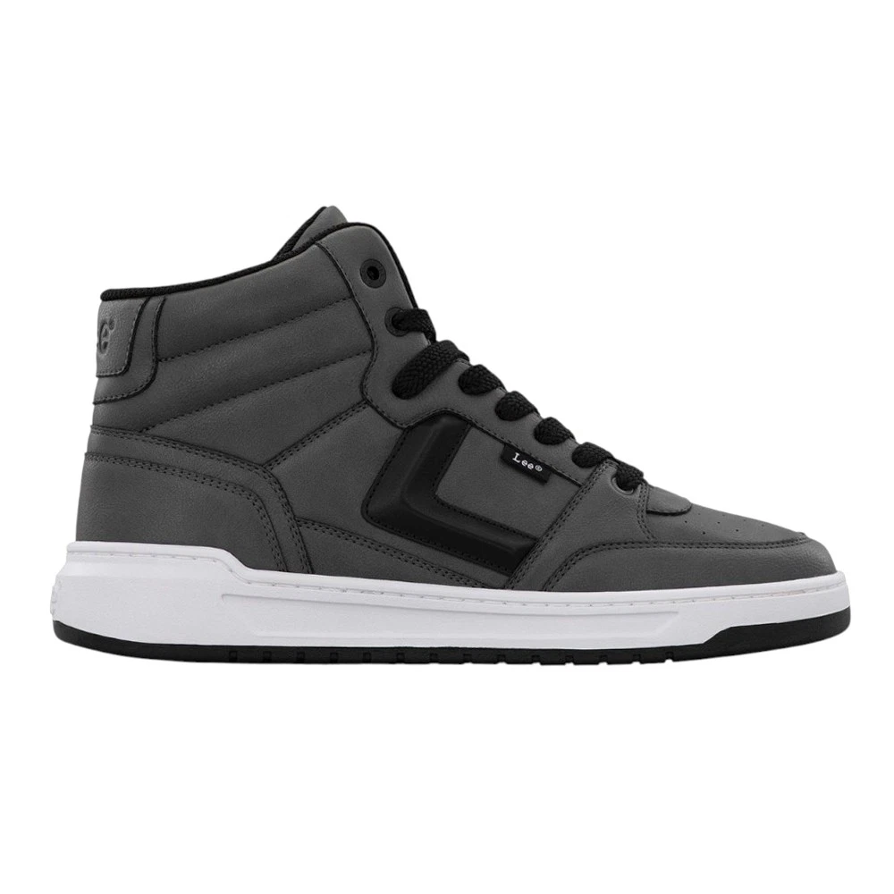 Lee Prescot Mid Lace Up Mens Grey Sneakers Casual Shoes M000093-019