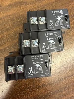 *  LOT of 3  KELE  SC100-3L   SENTRY  0-10 VOLT Current Transducer