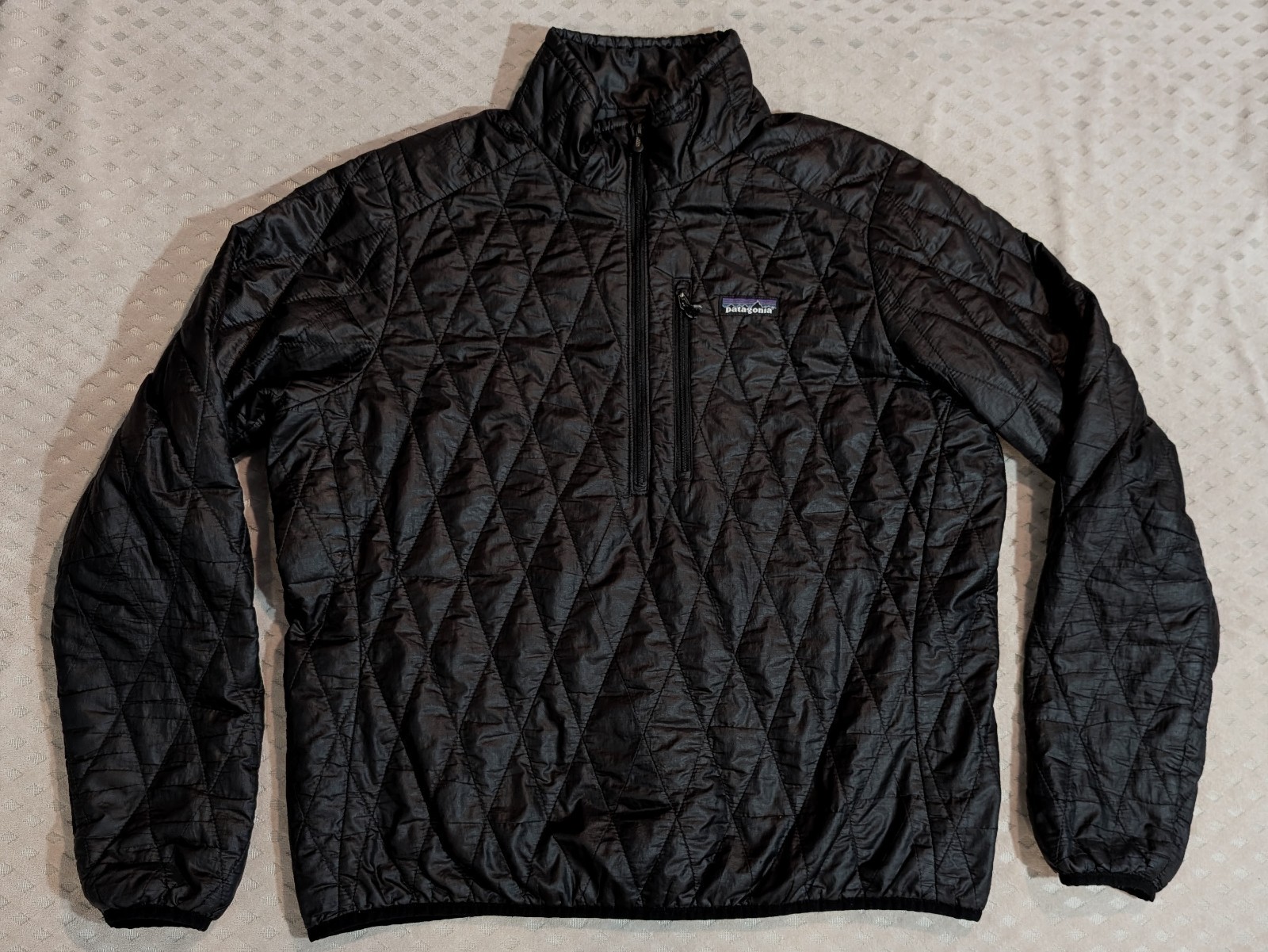 Patagonia Womens Black Nano Puff Pullover Jacket Size Large