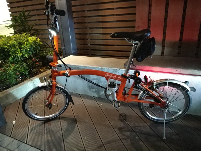 Classic Brompton M6L  2016 Folding Bike | M  | Orange | City Bike | 16” Wheels