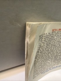 Nintendo NES Formula One Built to Win Instruction Manual Only