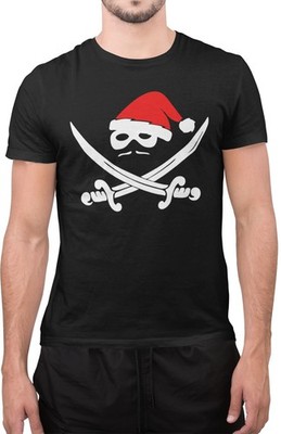 Piraten Weihnachten Weihnachtsmann Sarkastisch Xmas Tee Geschenk für Kinder Unisex T-Shirt