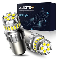 2x Auxito 1157 Led Turn Signal Brake Reverse Parking Light Bulb 6500k White