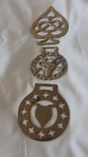 Three Antique Horse Brasses, One Is Quite Rare.