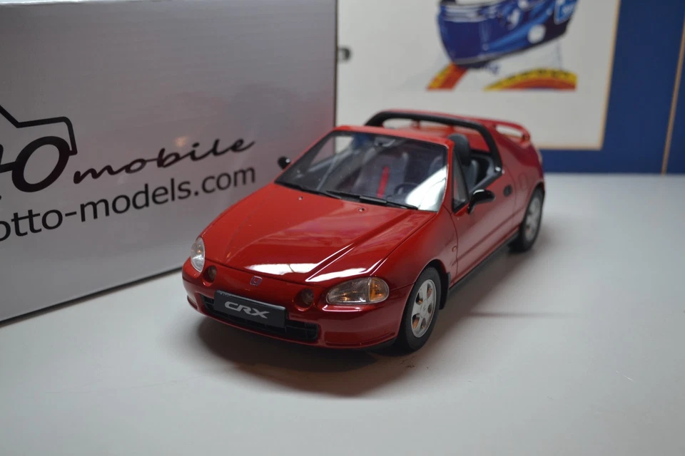 OTTO MODELS - HONDA CRX VTi DEL SOL - RED  - 1:18 SCALE RESIN MODEL CAR OT415 - Image 4 of 4