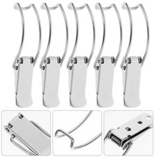 10pcs Stainless Steel Spring Hasp Heavy Duty Toggle Latches Multi-use Box