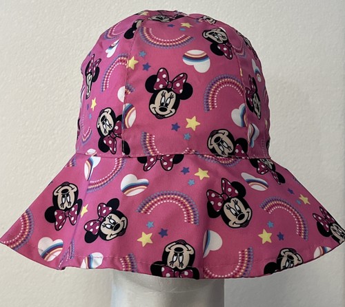 Disney Minnie Mouse Girls Pink Mesh UPF 50+ Sun Protection Hat - NEW