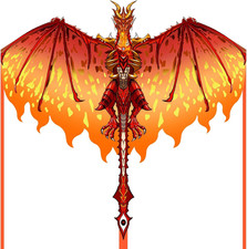 Dragon Kite for Kids and Adults Easy to Fly with 300 Ft String for Beach and Out