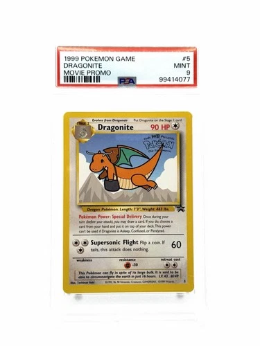 PSA 9 Pokémon Dragonite Promo Holo 05/53 Movie 1999 Regular Wotc Warner Brothers