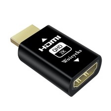 HDMI EDID Emulator Passthrough Adapter,Female Port Connected to an External D...