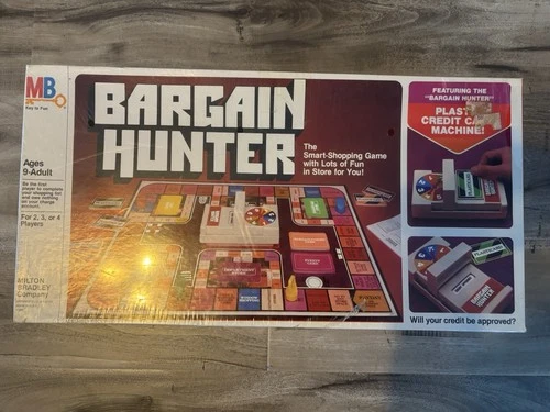 Vintage 1981 BARGAIN HUNTER Board Game MILTON BRADLEY Complete NEW SEALED