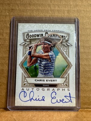 2025 Upper Deck Goodwin Champions Chris Evert Auto Autograph