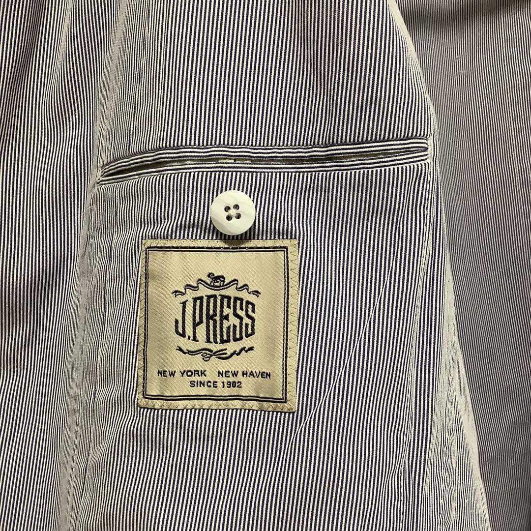 Striped tailored jacket J-PRESS Gold buttons | eBay