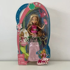 MATTEL 2005 NIB Winx Club FLORA Dance Night collection fashion doll