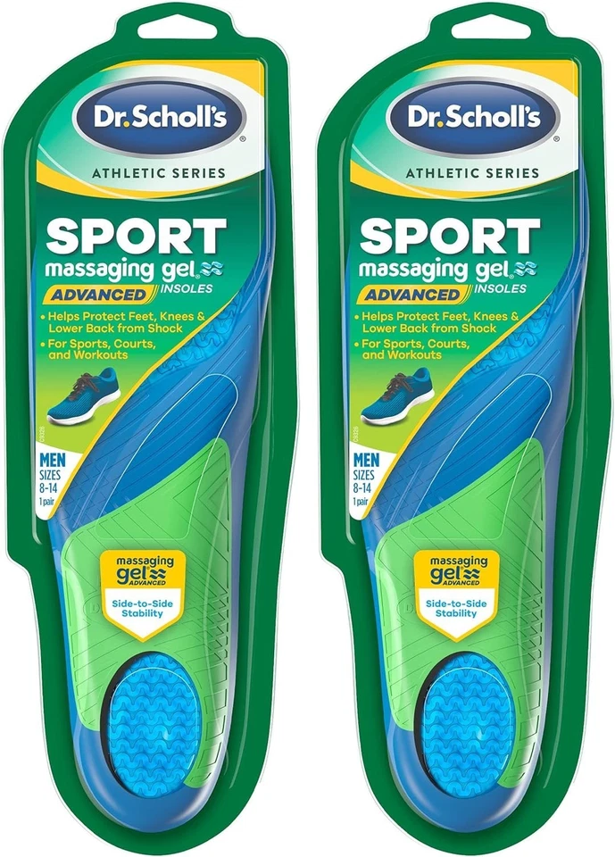 Paquete de 2 plantillas deportivas Dr. Scholl’s - absorción de impactos y soporte para arco para hombres 8-14 Foto 3 de 4
