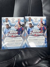 2024/25 Topps UEFA Women’s Champions League Chrome Soccer Blaster Box Lot Of 2